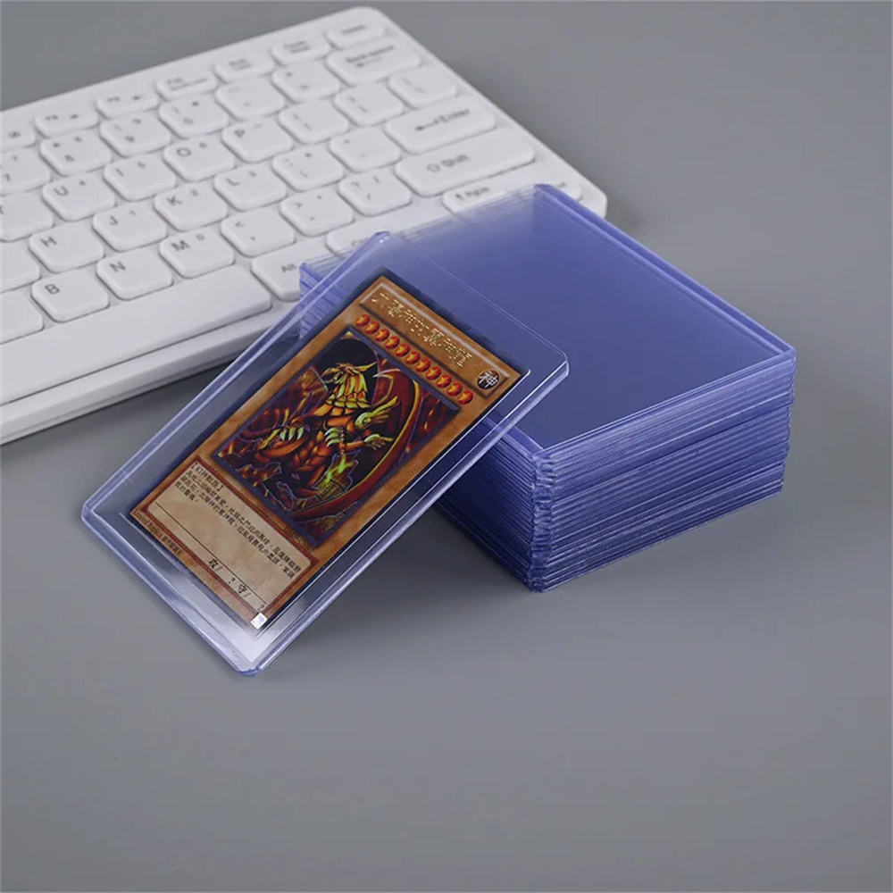 Card Top Loader - 25개 PVC 하드 플라스틱 카드 슬리브